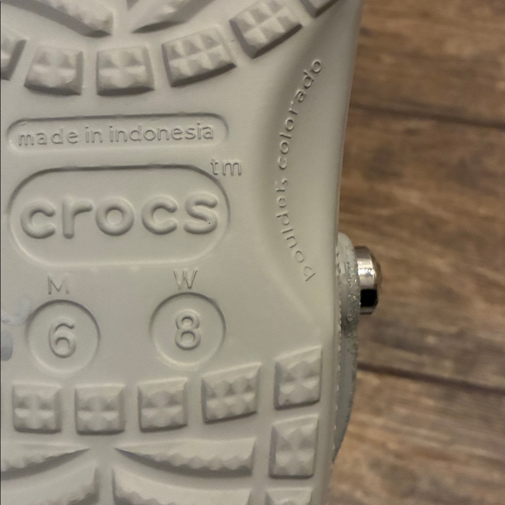 NWT Crocs Classic Rhinestone Cowgirl Clog - Atmosphere - Picture 7 of 8